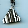 Fordite Keychain - 32.98mm x 30.26mm x 5.86mm          (2740)