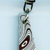 Fordite Keychain - 38.29mm x 12.43mm x 7.75mm          (2741)