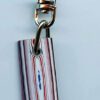 Fordite Keychain - 37.49mm x 14.79mm x 4.52mm          (2742)