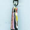 Fordite Keychain - 33.66mm x 11.44mm x 9.72mm          (2753)