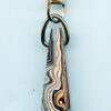 Fordite Keychain - 33.66mm x 11.44mm x 9.72mm          (2753) - Image 2