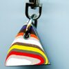 Fordite Keychain - 28.44mm x 21.92mm x 6.9mm          (2755)