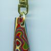 Fordite Keychain - Premium Fordite - 29.49mm x 13.24mm x 8.04mm          (2758)