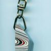 Fordite Keychain - 27.84mm x 13.28mm x 10.55mm          (2761)