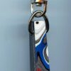 Fordite Keychain - 49.77mm x 26.63mm x 3.43mm          (2763) - Image 2