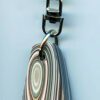 Fordite Keychain - 27.85mm x 18.94mm x 8.64mm          (2764) - Image 2