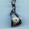 Fordite Keychain - 27.6mm x 18.85mm x 18mm          (2772) - Image 2