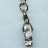 Fordite Keychain - Harley Davidson - 22.22mm x 10.44mm x 9.01mm          (2773) - Image 2