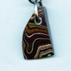 Fordite Keychain - Corvette Fordite - 24.19mm x 14.84mm x 7.6mm          (2776) - Image 2