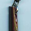Fordite Keychain - Corvette Fordite - 32.55mm x 10.42mm x 9.34mm          (2780)