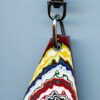 Fordite Keychain - 39.99mm x 24.59mm x 5.15mm          (2781)