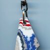 Fordite Keychain - 39.99mm x 24.59mm x 5.15mm          (2781) - Image 2