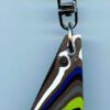 Fordite Keychain - 34.26mm x 21.19mm x 6.45mm          (2784)