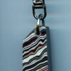 Fordite Keychain - 34.48mm x 15.52mm x 9.77mm          (2791)