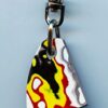 Fordite Keychain - 28.31mm x 22.16mm x 4.1mm          (2794) - Image 2