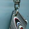Fordite Keychain - 27.76mm x 21.87mm x 6.63mm          (2796) - Image 2