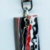 Fordite Keychain - 34.92mm x 18.47mm x 6.19mm          (2797) - Image 2