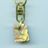 Fordite Keychain - From Late 70's to Mid 80's - 16.05mm x 13.29mm x 7.84mm          (2803) - Image 2