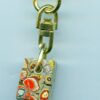 Fordite Keychain - From Late 70's to Mid 80's - 16.05mm x 13.29mm x 7.84mm          (2803) - Image 3