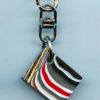Fordite Keychain - 23.18mm x 19.44mm x 6.65mm          (2806)