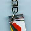 Fordite Keychain - 23.18mm x 19.44mm x 6.65mm          (2806) - Image 2