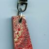 Fordite Keychain - Fire Truck - 41.63mm x 15.91mm x 6.08mm          (2809) - Image 2