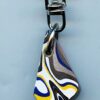 Fordite Keychain - 28.75mm x 18.99mm x 8.06mm          (2810) - Image 2