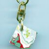 Fordite Keychain - Premium Fordite - 21.22mm x 20.03mm x 4.11mm          (2811)