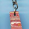 Fordite Keychain - Fire Truck - 31.21mm x 15.66mm x 5.37mm          (2812) - Image 2