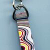 Fordite Keychain - Premium Fordite - 37mm x 11mm x 9.48mm          (2816)