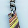 Fordite Keychain - Corvette Fordite - 27.63mm x 15.12mm x 7.35mm          (2819)