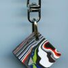 Fordite Keychain - 22.78mm x 21.61mm x 6.69mm          (2822) - Image 2
