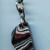 Fordite Keychain - 29.88mm x 19.78mm x 6.76mm          (2823)