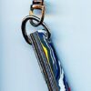 Fordite Keychain - 37.35mm x 9.07mm x 8.98mm          (2826)