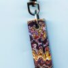 Fordite Keychain - Corvette Fordite - 35.72mm x 12.09mm x 8.48mm          (2827) - Image 2