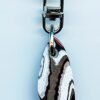 Fordite Keychain - 35.51mm x 15.15mm x 7.62mm          (2828)