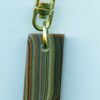 Fordite Keychain - Corvette Fordite - 29.9mm x 15.81mm x 7.52mm          (2832)