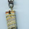 Fordite Keychain - From Late 70's to Mid 80's - 35.77mm x 13.3mm x 8.53mm          (2833) - Image 2