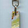 Fordite Keychain - Premium Fordite - 32.55mm x 10.46mm x 6.47mm          (2837) - Image 2