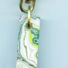 Fordite Keychain - Premium Fordite - 32.3mm x 10.71mm x 6.09mm          (2847)