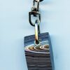 Fordite Keychain - 28.39mm x 15.35mm x 5.55mm          (2848)
