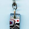 Fordite Keychain - 28.39mm x 15.35mm x 5.55mm          (2848) - Image 2