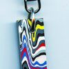 Fordite Keychain - 41.08mm x 13.6mm x 6.66mm          (2853) - Image 2
