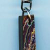 Fordite Keychain - Corvette Fordite - 33.21mm x 10.77mm x 7.84mm          (2860) - Image 2