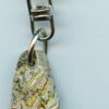 Fordite Keychain - From Late 70's to Mid 80's - 25.64mm x 16.61mm x 7.04mm          (2864) - Image 2