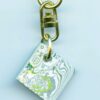 Fordite Keychain - Premium Fordite - 21.83mm x 21.21mm x 4.62mm          (2870) - Image 2