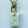 Fordite Keychain - Premium Fordite - 21.19mm x 12.3mm x 10.1mm          (2871)