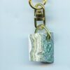 Fordite Keychain - Premium Fordite - 21.19mm x 12.3mm x 10.1mm          (2871) - Image 2