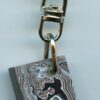 Fordite Keychain - 24.8mm x 19.4mm x 7.74mm          (2877)