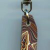 Fordite Keychain - Corvette Fordite - 44.01mm x 12.79mm x 4.71mm          (2881) - Image 4